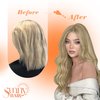 Sunny Hair Blonde Highlight Itip Hair Extensions 20inch I Tip Extensions Human Hair Golden Blonde Highlight Medium Blonde Pre Bonded I Tip Hair Extensions Blonde Highlight Hair Extension I Tip 50s 50g