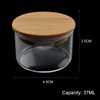 Acrylic Liquid Powder Glass Dappen Dish Glass Cup w Lock Bamboo Cap Lid Bowl for Acrylic Nail Art Kit (HJ-NAPB026-1pcs)