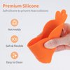 LOYATRO Toothbrush Holder Wall Mounted Shower Wall Razor Holder, Self-Adhesive Bathroom Soap Bar Saver Organizer, Kitchen Sink Sponge Holder(Carrot-Orange+Yellow)