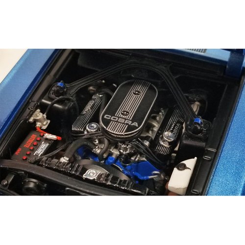 1968 Shelby GT500 Convertible Acapulco Blue Metallic with White Stripes Limited Edition to 1842 Pieces Worldwide 1/18 Diecast Model Car by Acme A1801848