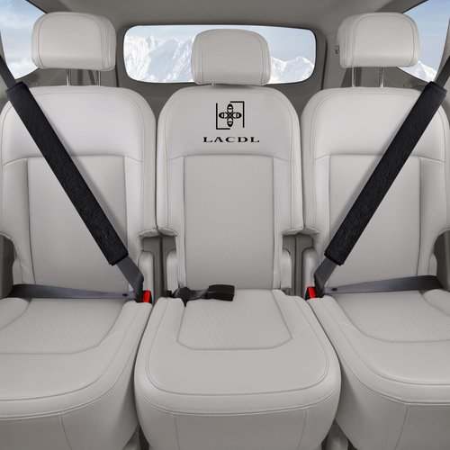 LACDL Extra Long Seatbelt Cover Super Soft Furry for Adults Kids Women & Men, Thick Plush Full Car Seat Belt Strap Cushion, Fluffy Shoulder Pad Protector, Auto Interior Accessories, 1pc, Black, 33.5in