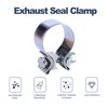 BATONECO 3" Exhaust Clamp, Butt Joint Narrow Band Muffler Seal Clamp Stainless Steel(2 PCS, 3 Inch)