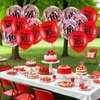 Red 16th Birthday Balloons for Boys Girls, 18Pcs Red Happy 16th Birthday Decorations Balloons 16th Birthday Latex Balloons Confetti Balloons for 16 Years Old Birthday Anniversary Party Supplies Decor