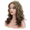 Wiwige Long Curly Wavy Brown Wig for Women Natural Looking Synthetic Halloween Cosplay Costume Wig
