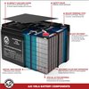 AJC Battery Compatible with B&B BP1.2-6 6V 1.3Ah UPS Battery