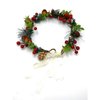 TOECWEGR Christmas Flowercrown Floral Wreath Red Berry Pine Cone Crown Forest Woodland Wedding Headpiece Headband (HHS1703T)