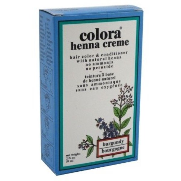 Colora Henna Creme Hair Color Burgundy, 2 oz (Pack of 9)