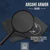 Arcane Armor 100 ct Sturdy Matte Card Sleeves Standard Sized for TCG Like Magic The Gathering, Pokemon, Yugioh, Lorcana - Durable Textured MTG Card Sleeves (Black)