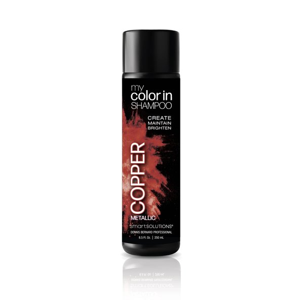 MyColorIn Color Depositing Shampoo (Metallic Copper) - Sulfate & Paraben Free Hair Dye | Made in USA (8 Colors)