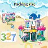 Norepios Girls Toy Building Blocks, 327 Pcs Blue Whale Aquarium Educational Building Toy, Whale Dolphin Fishbowl Aquarium Playset for Girls 6 Years and Up