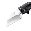 Cold Steel Tuff Lite 2.5" AUS8A Sheepsfoot Razor-Sharp Plain Blade 3.5" Griv-Ex Black Handle Pocket Folding Knife, Boxed