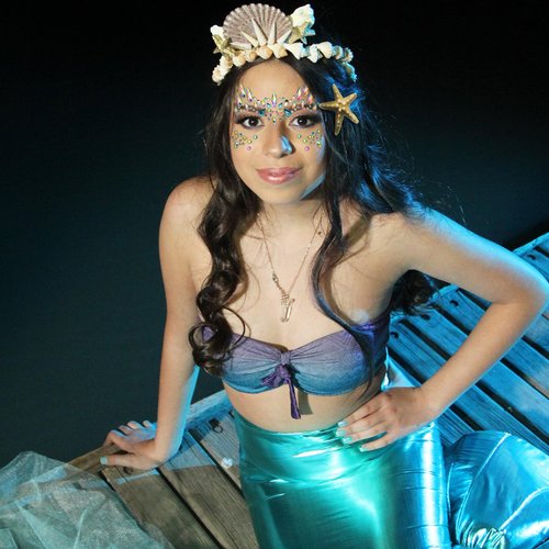 5pcs Starfish Hair Clip,Mermaid Accessorie Set,Self Adhesive Pearl Stickers,Mermaid Face Gems,Sea Star Hairpins and Face Body Jewels Self Adhesive for Mermaid Costumes,Festival Holiday,Makeup A style