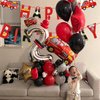 Firetruck Happy Birthday Party Banner Firemen Birthday Party Bunting Banner Flag Garland for Kids and Adults Fire Truck Theme Birthday Party Supplies For Boys Firefighter Fire Engine Rescue Party Decortaions