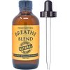 Prime Natural Breathe Essential Oil Blend 4oz - Pure, Undiluted Therapeutic Grade for Aromatherapy, Scents & Diffuser - Sinus Relief, Allergy, Congestion, Cold, Cough, Headache