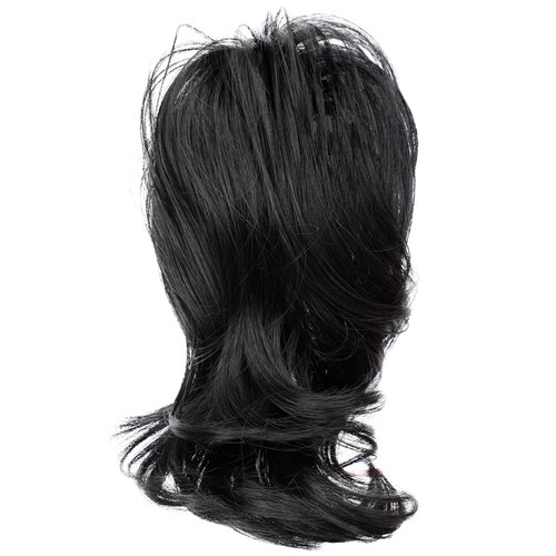 KooKaStyle claw clip on ponytail extensions 10" short fake ponytail curly hair ponytail black brown thinning hair synthetic hairpieces for women daily use