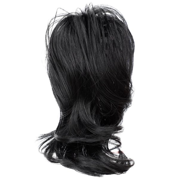 KooKaStyle claw clip on ponytail extensions 10" short fake ponytail curly hair ponytail black brown thinning hair synthetic hairpieces for women daily use