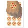 Pepperoni Mushroom Pizza Doodle Temporary Tattoo Water Resistant Fake Body Art Set Collection - 54 1" Tattoos (1 Sheet)