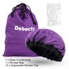 Deep Conditioning Microwavable Heat Cap for Steaming Hair Styling and Treatment, Haircare Therapy (Purple)