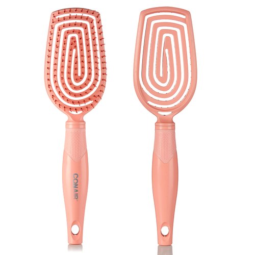 Conair Scalp Care Detangling Hairbrush - Hair Brush - Curly Hair Brush - Detangling Hair Brush - Scalp Massager - Flexi Head Standard Hairbrush