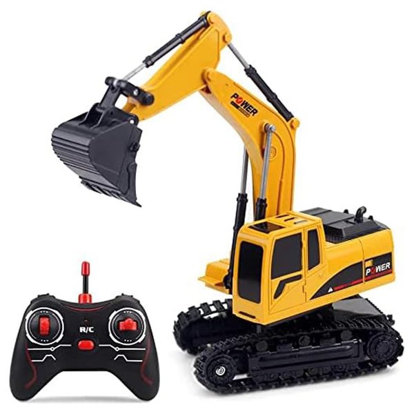 Remote Control Digger,Toy Digger Remote Control Digger Excavator Toys,Engineering Sand Digger Construction Vehicle Toy RC Excavator Toy Cars for Kids