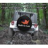 JL Series Spare Tire Cover with Backup Camera Hole Compass Sun Dial Black 32 in