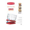 Rubbermaid Easy Find Lids Food Storage Container, 2 Cup, Racer Red