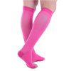 Doc Miller Open Toe Compression Socks, 20-30 mmHg, Toeless, Support Circulation, Shin Splints, Calf Recovery, Post Op, Knee High, Medical Grade, Pink Socks, Small Size for Men & Women, Pair