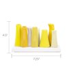 Chive - Pooley 2, Ceramic Flower Vase, 8-Tube Shape (Yellow)