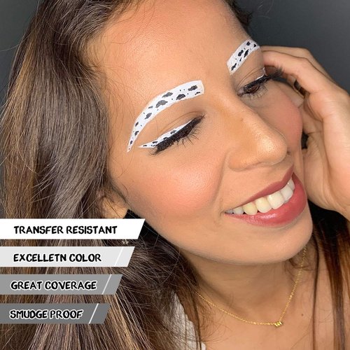 Bowitzki Halloween Water Activated Split Cake Eyeliner Retro Hydra Liner Makeup White & Black Color Face Body Paint (8g)