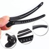 12 Pcs Matt Black Styling Hair Clips Plastic Duckbill Clips Professional Hair Clamp for Salon Hair Styling Sectioning (Medium)