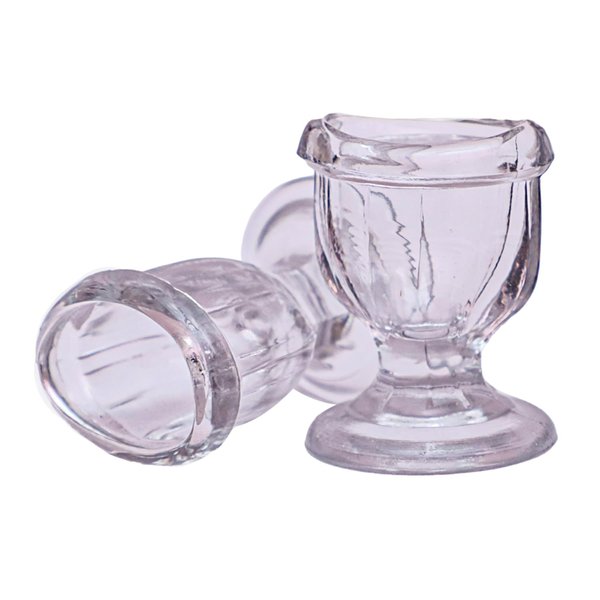 Glass Eye Wash Cup - Effective Eye Rinse and Cleansing – Eco-Friendly Non-Reactive Safe and Comfortable (Set of 2)