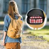 IHCVHQX Lunch Bag for Men Women Red White Gingham Check Insulated Lunch Bag Flat Lunch Pail Reusable Cooler Bags Lunch Tote Bag for School Office Picnic Travel