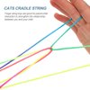 SAFIGLE 20 Pcs String Flip Rope Cats Cradle Game Cats in The Cradle Colourful Finger Rope Elastic Fitness Game Hand Game Educational Stretch Rope Cat Games Elastic Band Child Cloth Toy