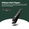 German Nail Clippers for Men, VANWIN Nail Clipper Set 4 Packs Ultra Sharp Matte Stainless Steel, Fingernail & Toenail Clippers Nail Cutter Nail Clippers with Glass Nail File for Men and Women Black