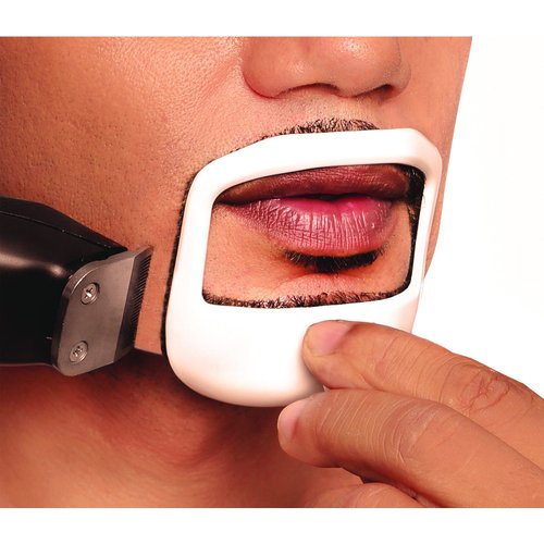 Beardoptima Goatee Outliner Kit For Men - Beard Shaping & Styling Templates with 5 Sizes Set All-In-One Tool | Beard Trimmer Or Razor To Style - Beard Care & Grooming Gift Kit For Any Beard Bro