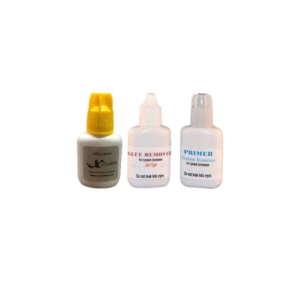 Alluring Exclusive Adhesive 3D Volume glue - Low Fumes, flexible size 5ml & Alluring Lash Primer
