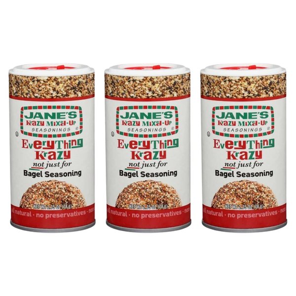 Jane's Krazy Seasonings Mixed Up Everything Bagel Seasoning, 2.75 Ounce