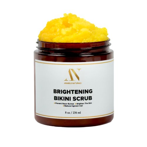 Bikini Area Exfoliator Exfoliating Body Scrub, Brightening Body Exfoliator Exfoliating Scrub, Bump Eraser KP Body Exfoliant Shower Scrub Ingrown Hair Treatment Razor Bump Treatment Body Scrubs 8 OZ