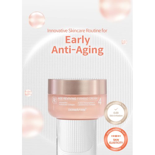 DERMAFIRM Age Reviving Firming Cream Facial Moisturizer A4 | Hydrating Face Moisturizer for Pore Firming & Skin Elasticity w/Collagen, Astasome & Peptide | No Animal Trials No Paraben 1.69 fl oz