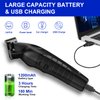KEMEI Black Hair Clippers for Men, Cordless Clippers for Hair Cutting, Professional Barber Clippers, USB Rechargeable Wireless Haircut Clippers km-2299