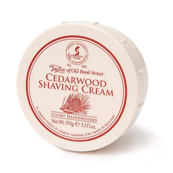 Taylor of Old Bond Street Shaving Cream, Cedarwood, 5.25 Ounce, Mens