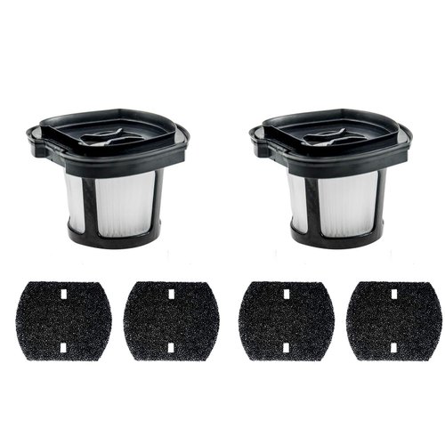 BIHARNT 2390A,2284W Vacuum Replacement Filter Set Compatible with Bissell Pet Hair Eraser Hand Vacuum. Compare to Part # 1614212, 1614203 & 1614204