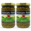 Christopher Ranch Gourmet Pesto Sauce - Made in USA Family Owned Since 1956 Basil Fresh Almonds Parmesan Garlic Perfect for Roasting Dipping & Spreading Versatile for Pasta Pizza & More 8 oz Pack of 2