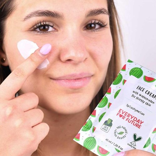 EVERYDAY FOR FUTURE Watermelon Face Cream, Hydrating, Vegan & Cruelty Free, 98% Natural, 1.35 fl oz
