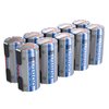 Tenergy NiMH SubC 1.2V 3800mAh Rechargeable Batteries, with Tabs, 10 Pack