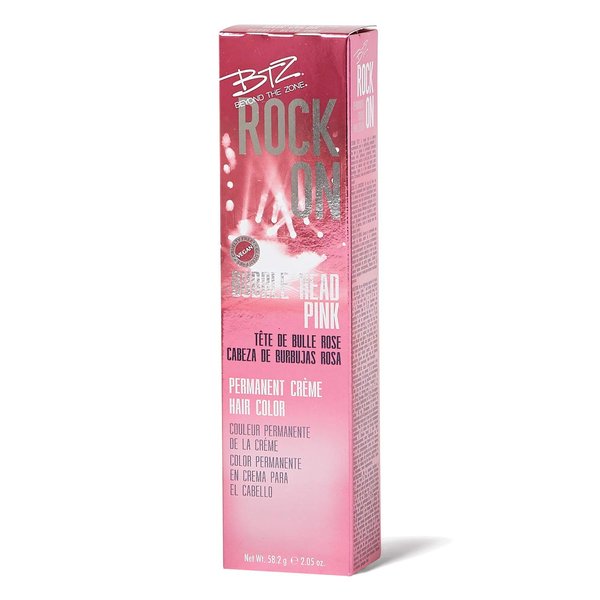 Beyond the Zone Rock On Permanent Creme Hair Color Bubble Head Pink Bubble Head Pink