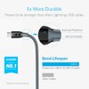 Anker Cable, PowerLine+ USB-C to USB 3.0 cable, High Durability Type C Braided Charging Cable for Galaxy S10, S9, Sony XZ (3FT,Grey)