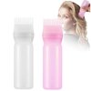 VIRHWOEA 2Pcs Root Comb Applicator Bottle, 6 OZ Hair Oil Applicator Bottle for Hair Dye Scalp, Hair Oil Dispenser Bottle Comb with Graduated Scale Portable Hair Oiling Bottle