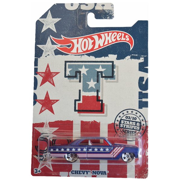 Hot Wheels Chevy Nova, Stars & Stripes Series 3/10
