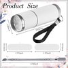Mini UV LED Nail Lamp for Gel Nails with 9 LED and Nail Cuticle Pusher Portable Gel LED UV Nail Lamp Stainless Steel Manicure Tool with 2 Pieces Nail Files for Girl Woman Home (Silver)